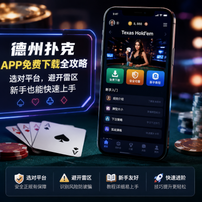 德州扑扑克app免费下载全攻略：选对平台，避开雷区，新手也能快速上手