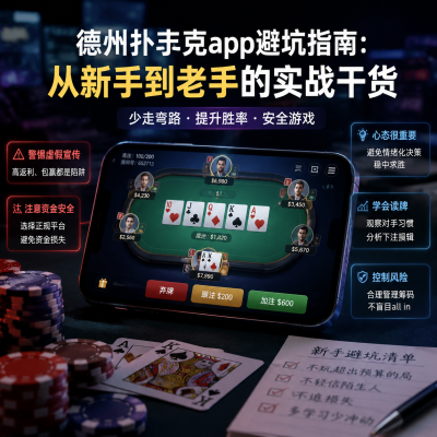德州扑扑克app避坑指南：从新手到老手的实战干货