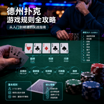 德州扑克游戏规则全攻略：从入门到精通的实战指南