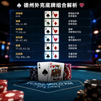 德州扑克底牌组合深度解析：从入门到精通的实战指南