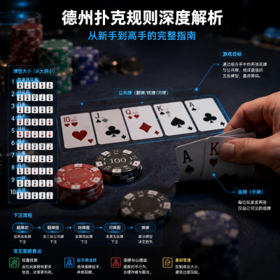 德州扑克规则深度解析：从新手到高手的完整指南