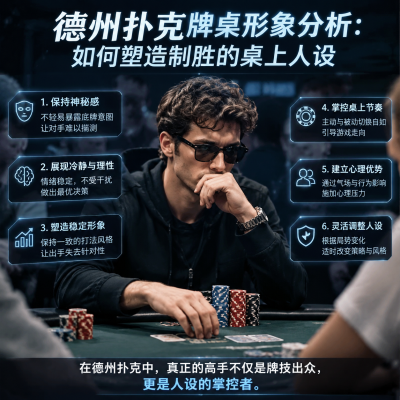 德州扑克牌桌形象分析：如何塑造制胜的桌上人设