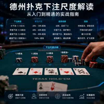 德州扑克下注尺度解读：从入门到精通的实战指南
